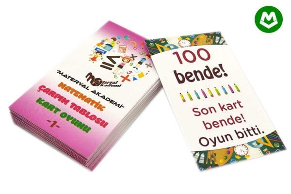 ÇARPIM TABLOSU 1. SEVİYE KART OYUNU