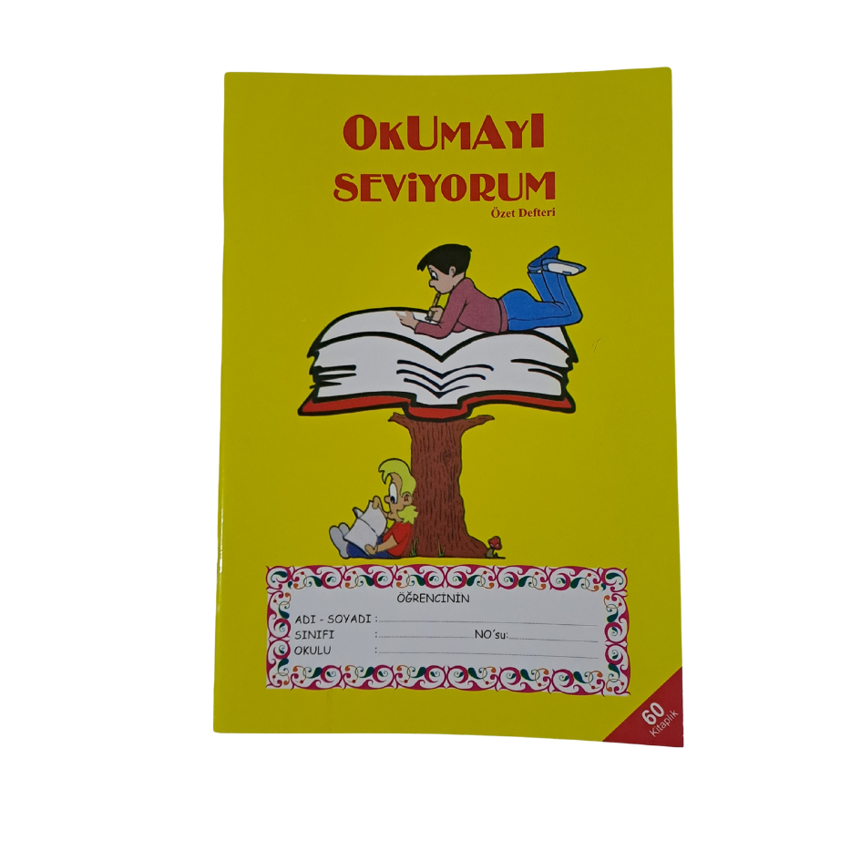 OKUMAYI SEVİYORUM KİTAP ÖZET DEFTERİ