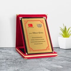 Albüm Plaket  Kırmızı