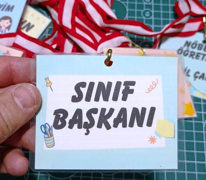Sınıf Başkanı Yaka Kartı