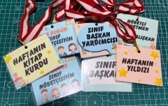 Sınıf Başkanı Yaka Kartı
