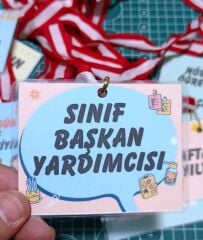 Sınıf Başkan Yardımcısı Yaka Kartı