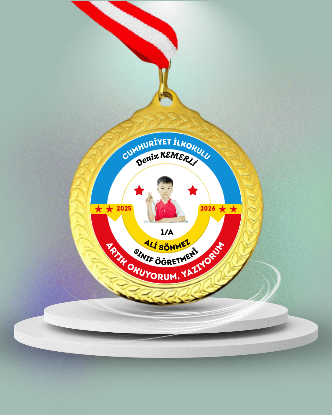 Kişiye Özel Okuyorum Madalyası 2