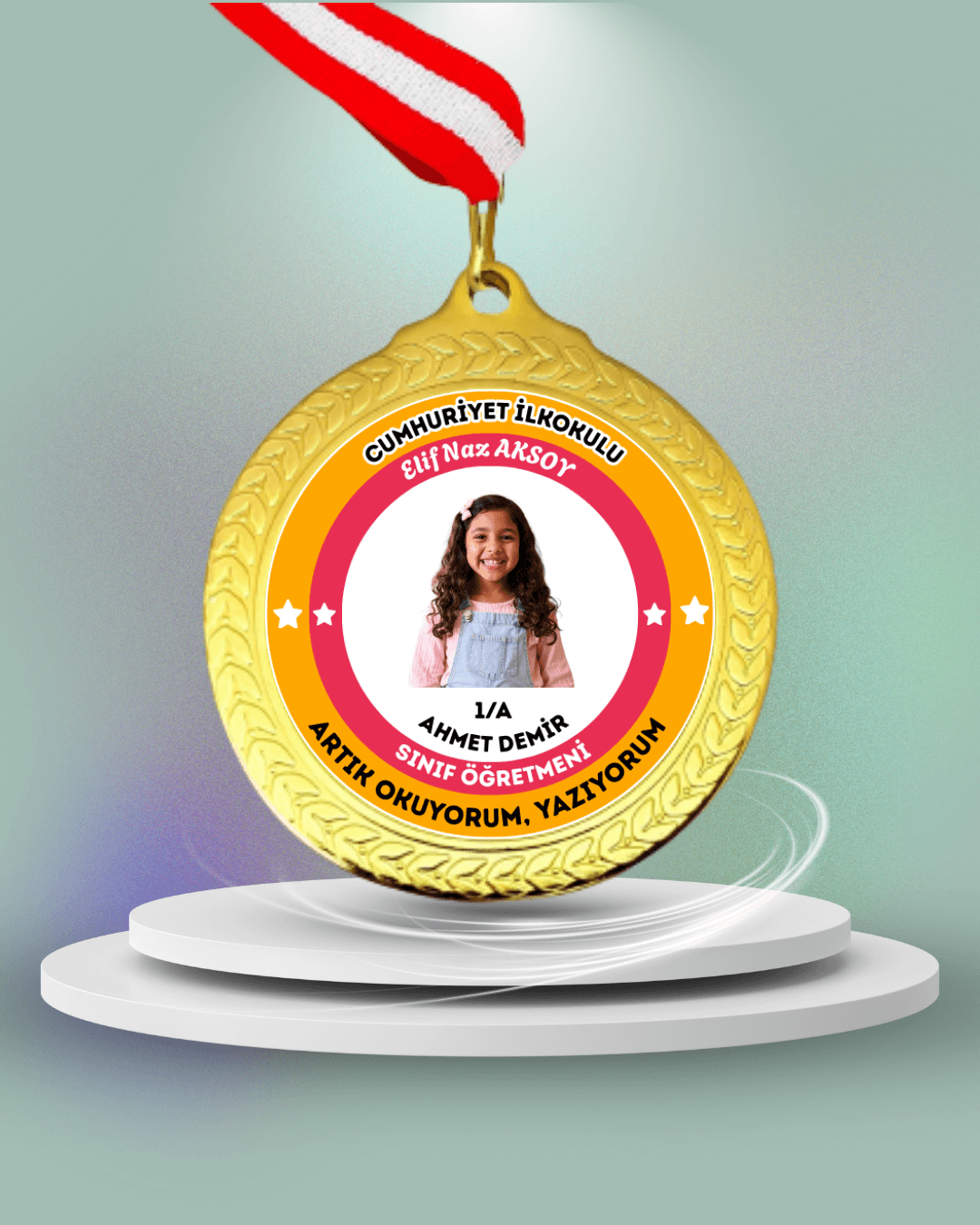 Kişiye Özel Okuyorum Madalyası 5