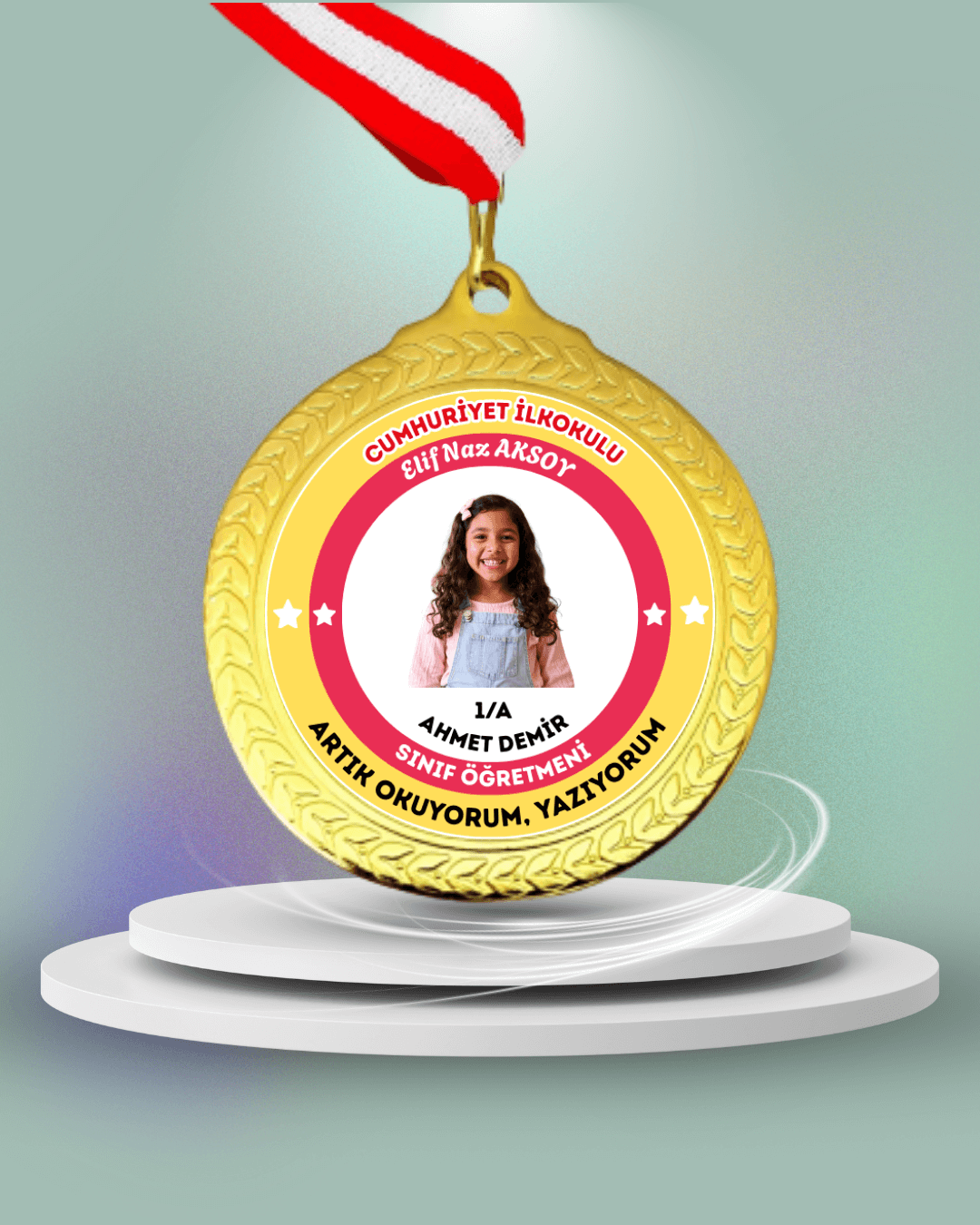 Kişiye Özel Okuyorum Madalyası 6