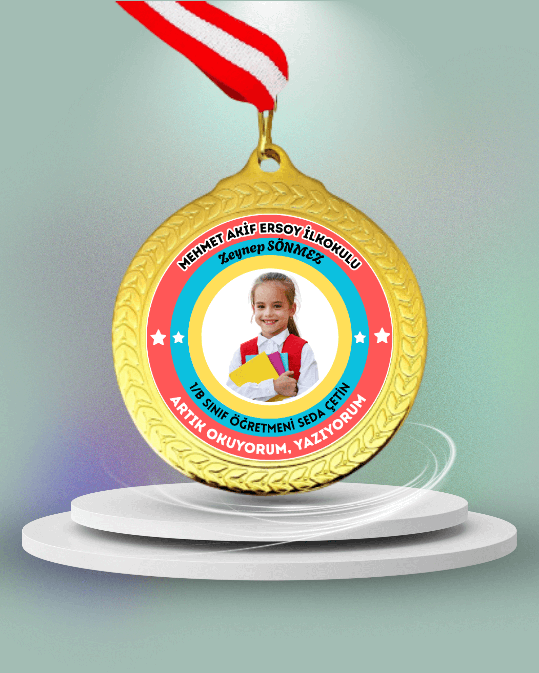 Kişiye Özel Okuyorum Madalyası 10