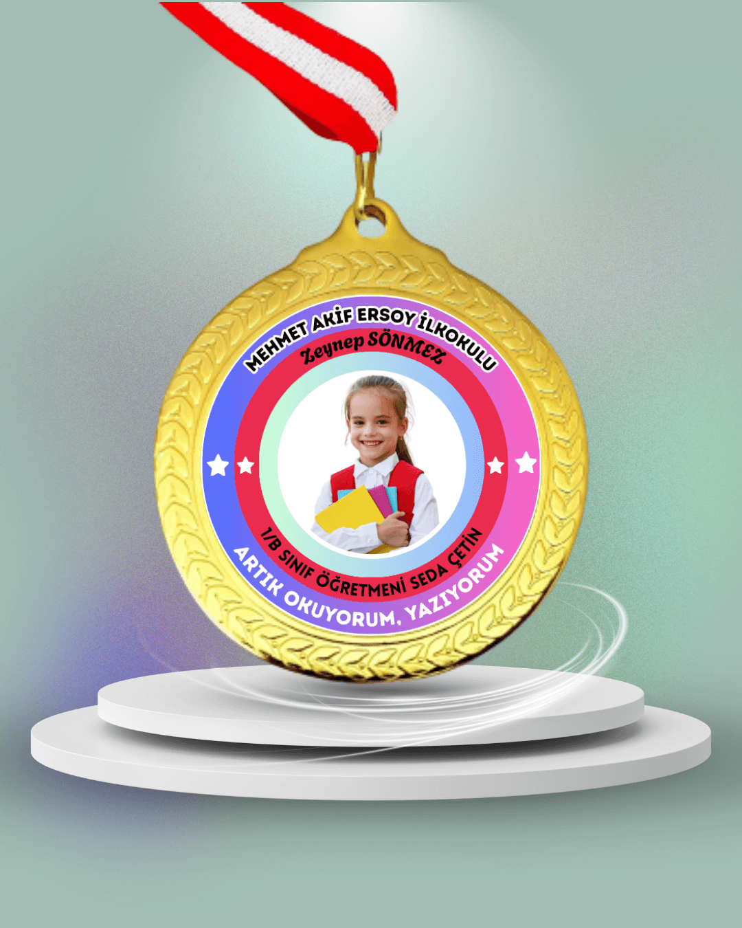 Kişiye Özel Okuyorum Madalyası 11