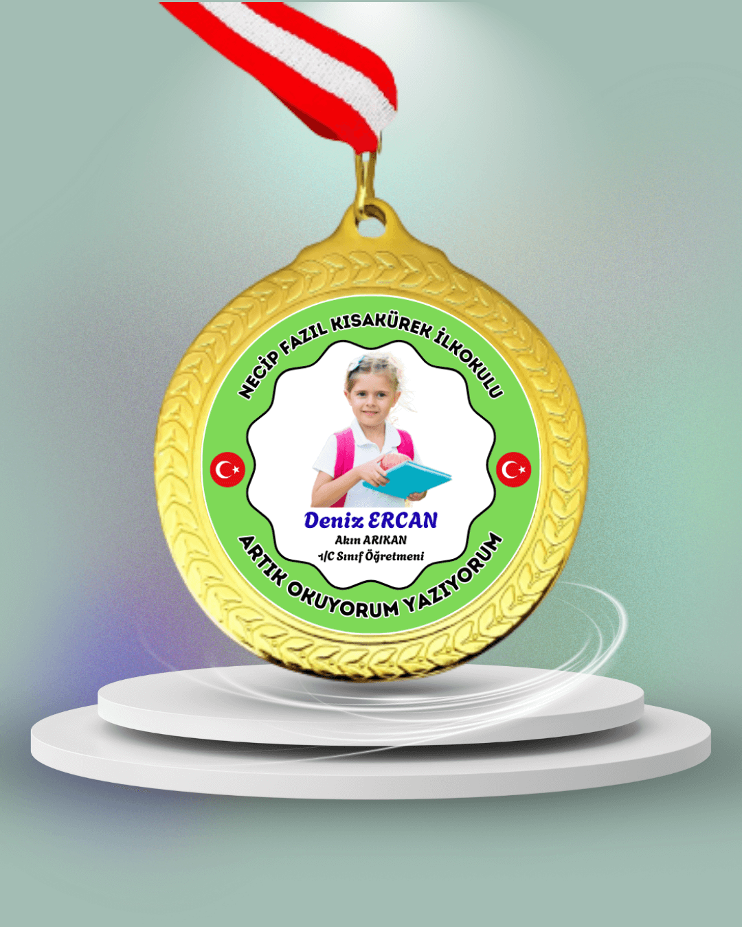 Kişiye Özel Okuyorum Madalyası 12