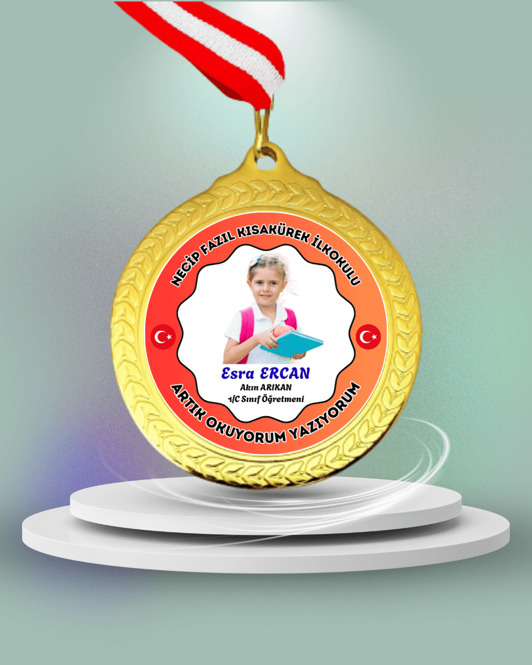 Kişiye Özel Okuyorum Madalyası 13