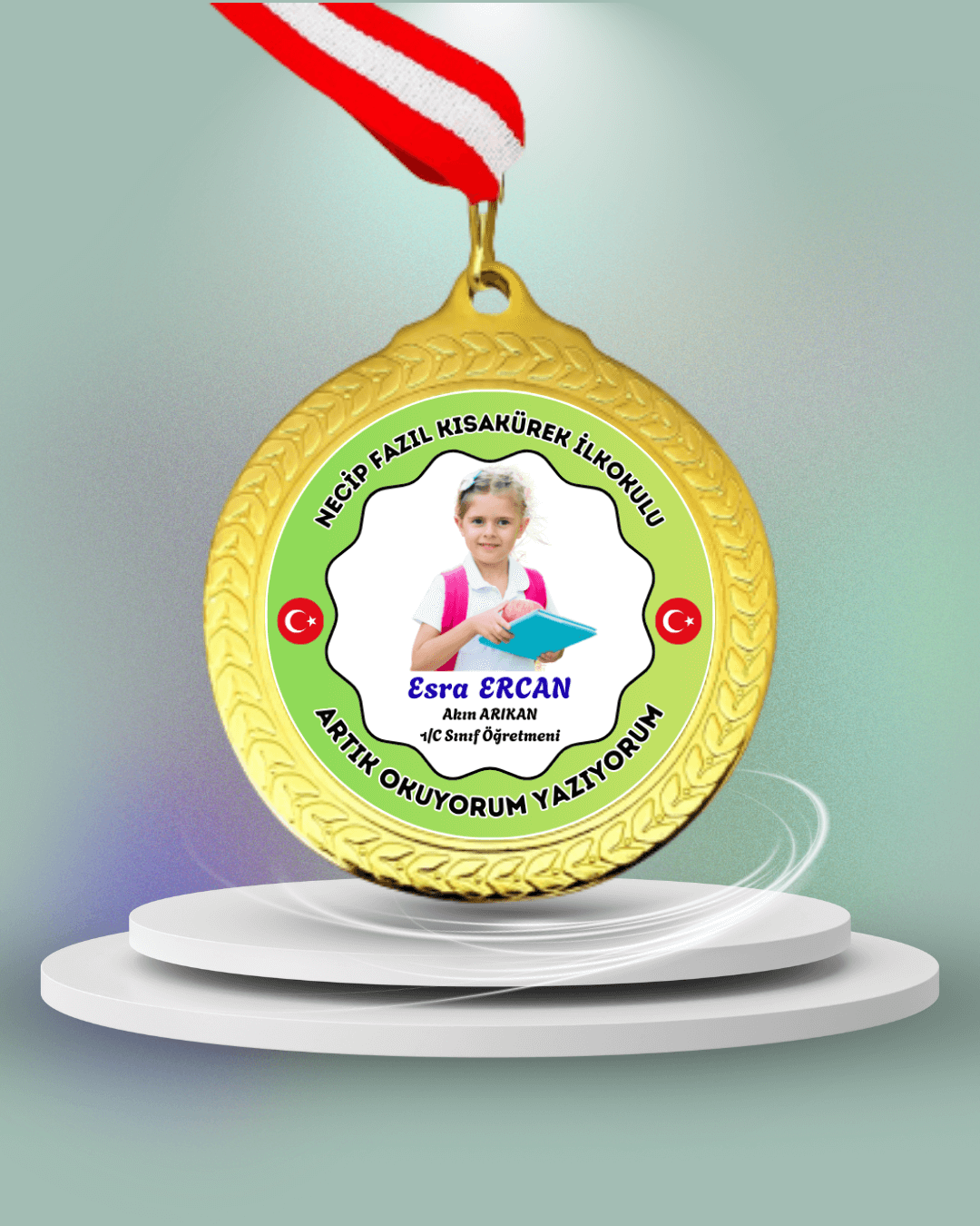 Kişiye Özel Okuyorum Madalyası 17