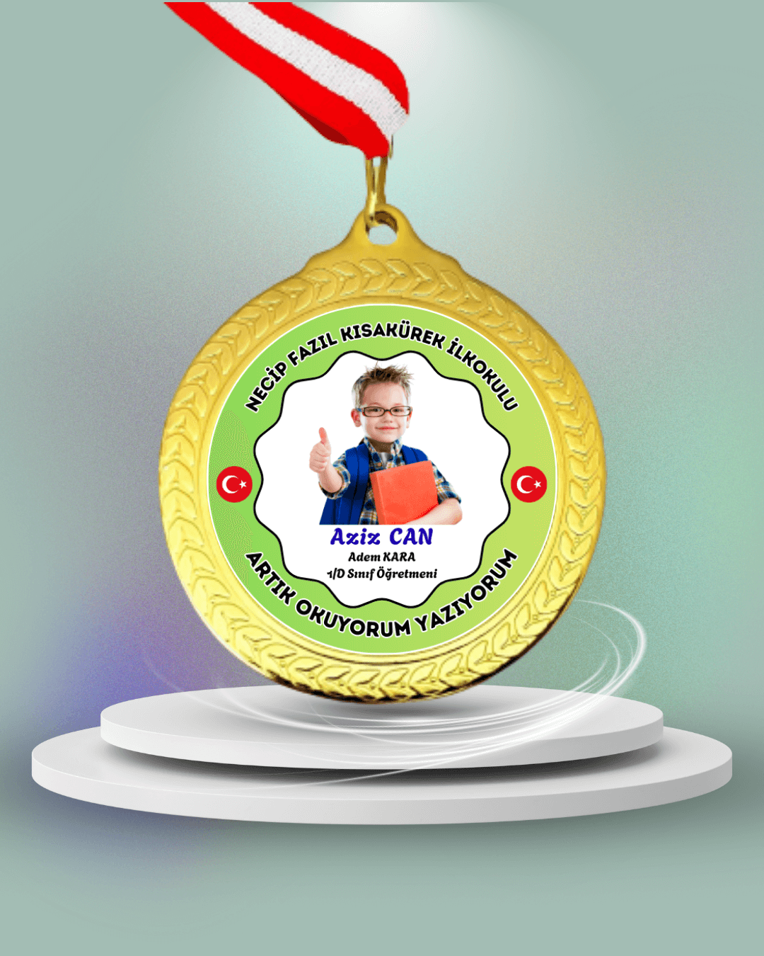 Kişiye Özel Okuyorum Madalyası 18