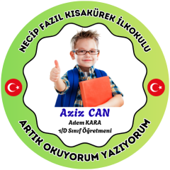 Kişiye Özel Okuyorum Madalyası 18