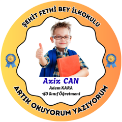 Kişiye Özel Okuyorum Madalyası 19