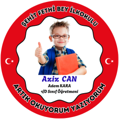 Kişiye Özel Okuyorum Madalyası 20