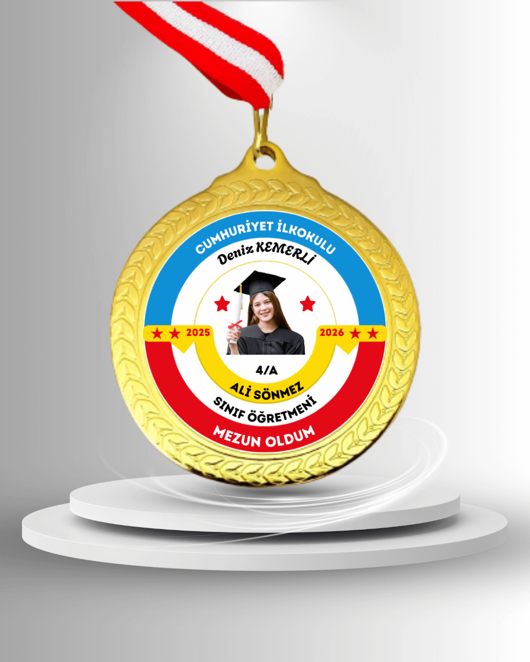 Kişiye Özel Mezuniyet Madalyası 1
