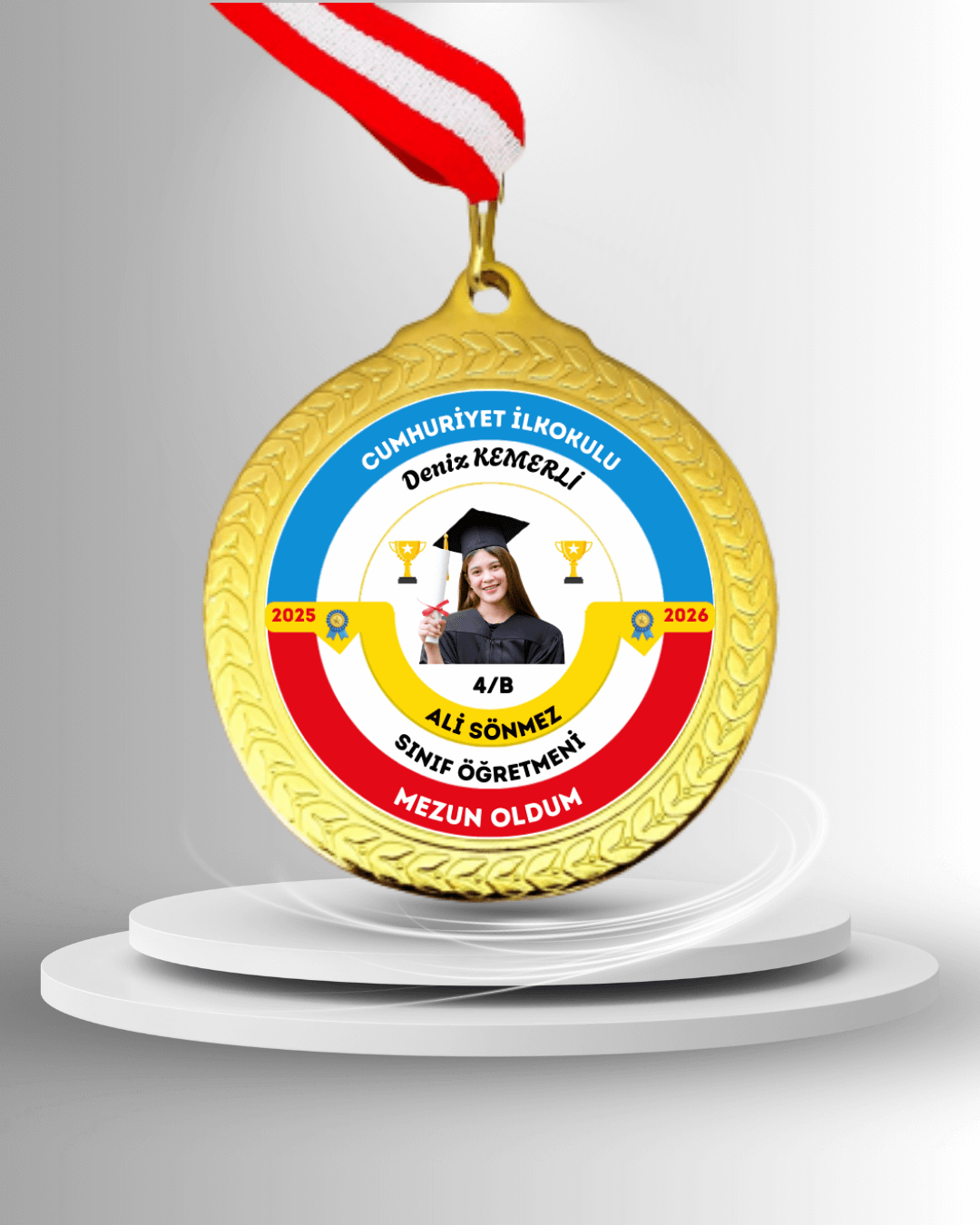 Kişiye Özel Mezuniyet Madalyası 2
