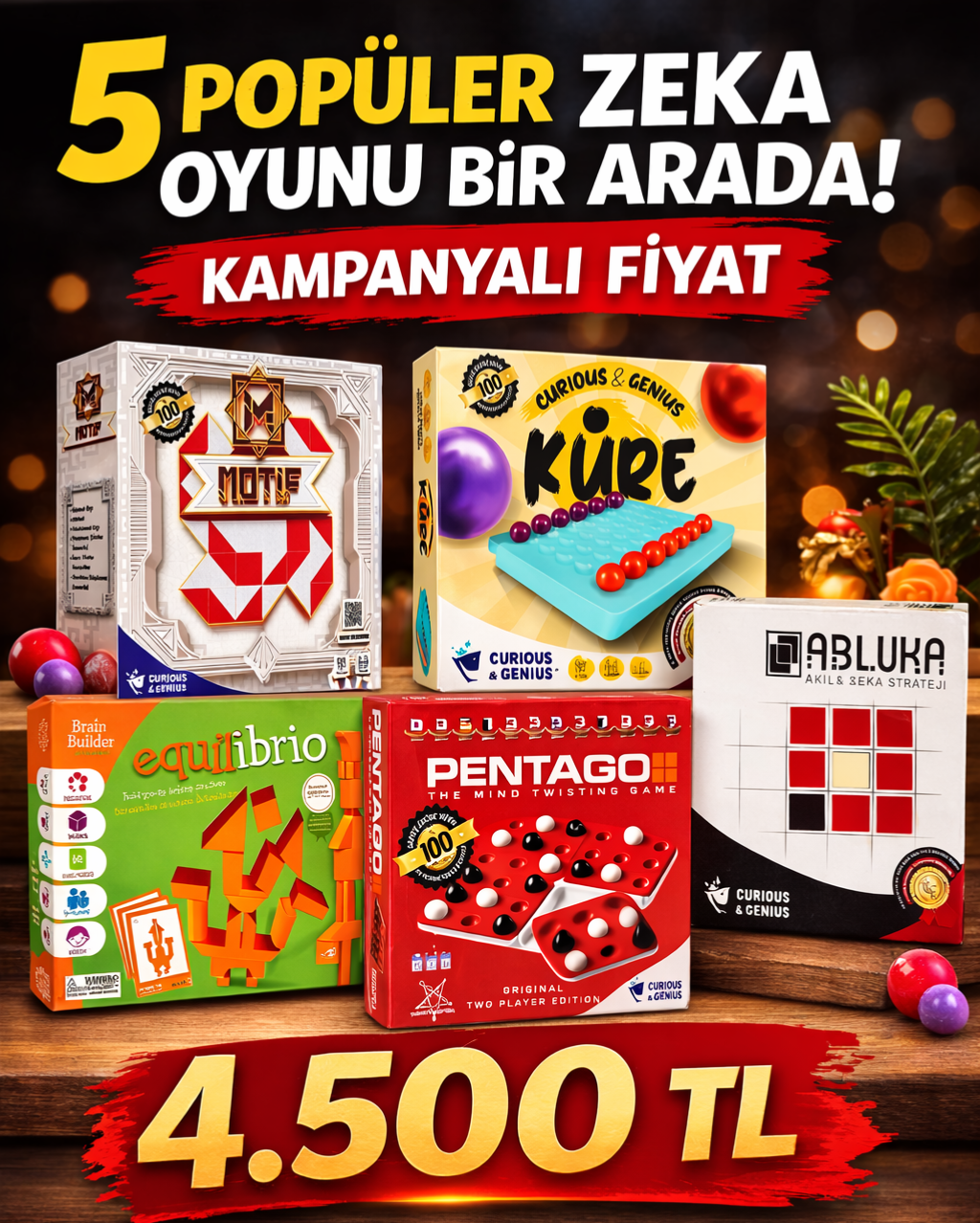 5  Akıl ve Zeka Oyunu Bir Arada